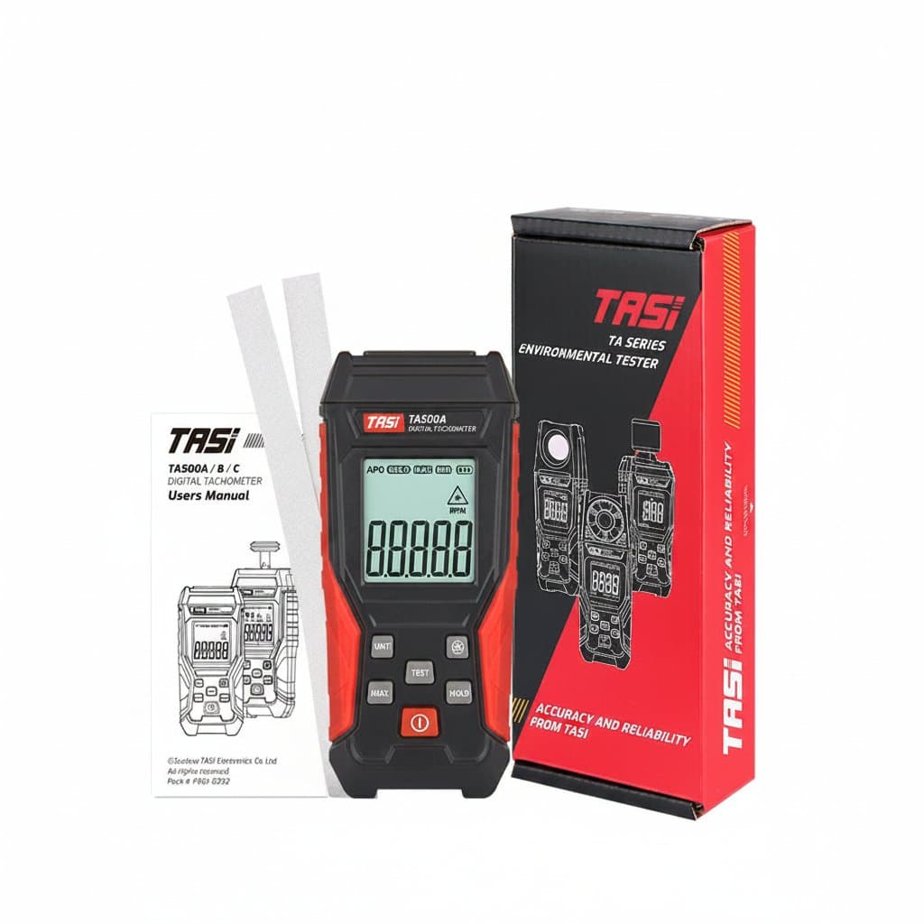 Digital Laser Tachometer | 2-in-1 Contact/Non-contact | 3-100000 RPM Range - Professional Grade Tool