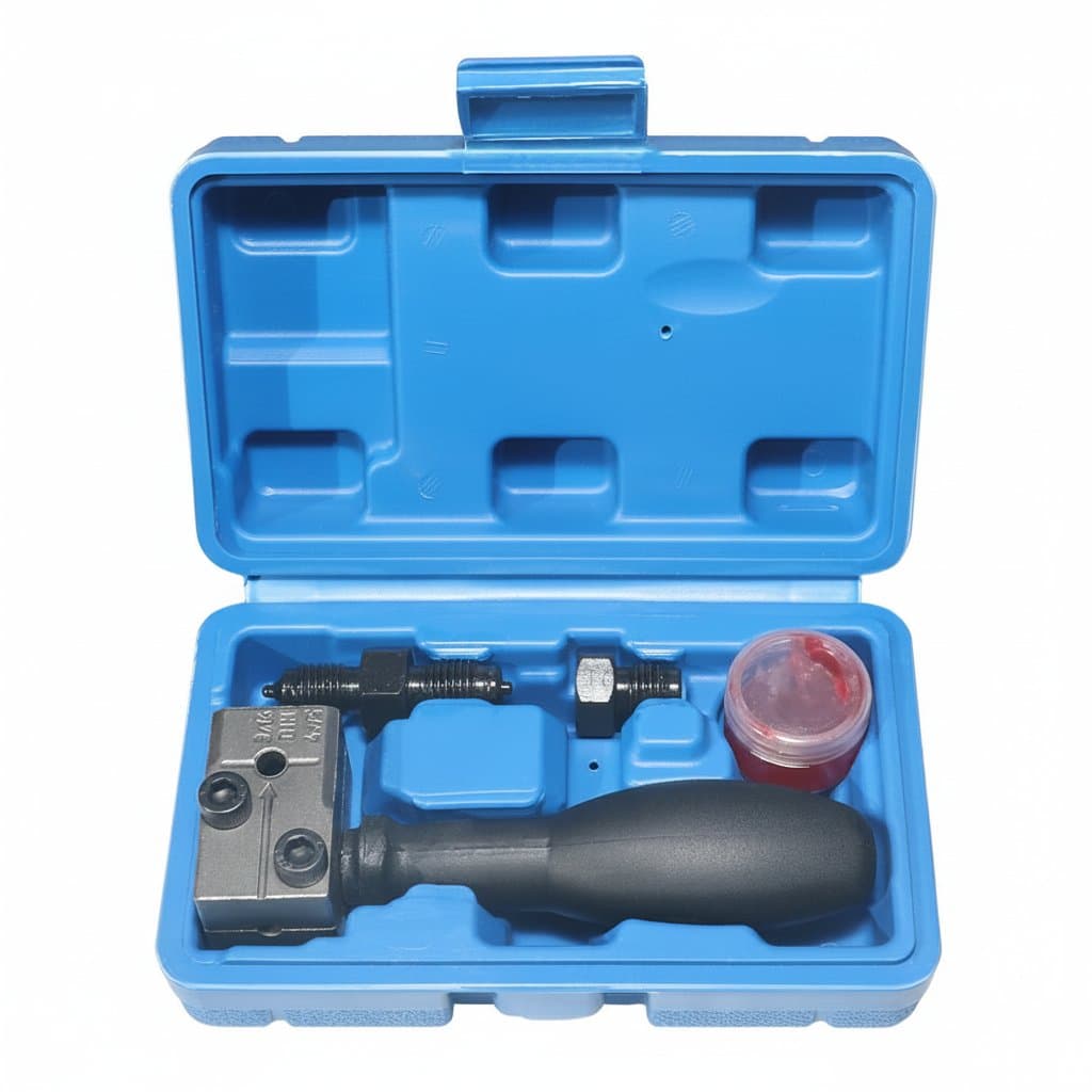3/16in Double Flaring Tool Metal Handheld Brake Line Double Tool for Motorcycle Automotive Truck Brake Line Flaring Tool - Image 1