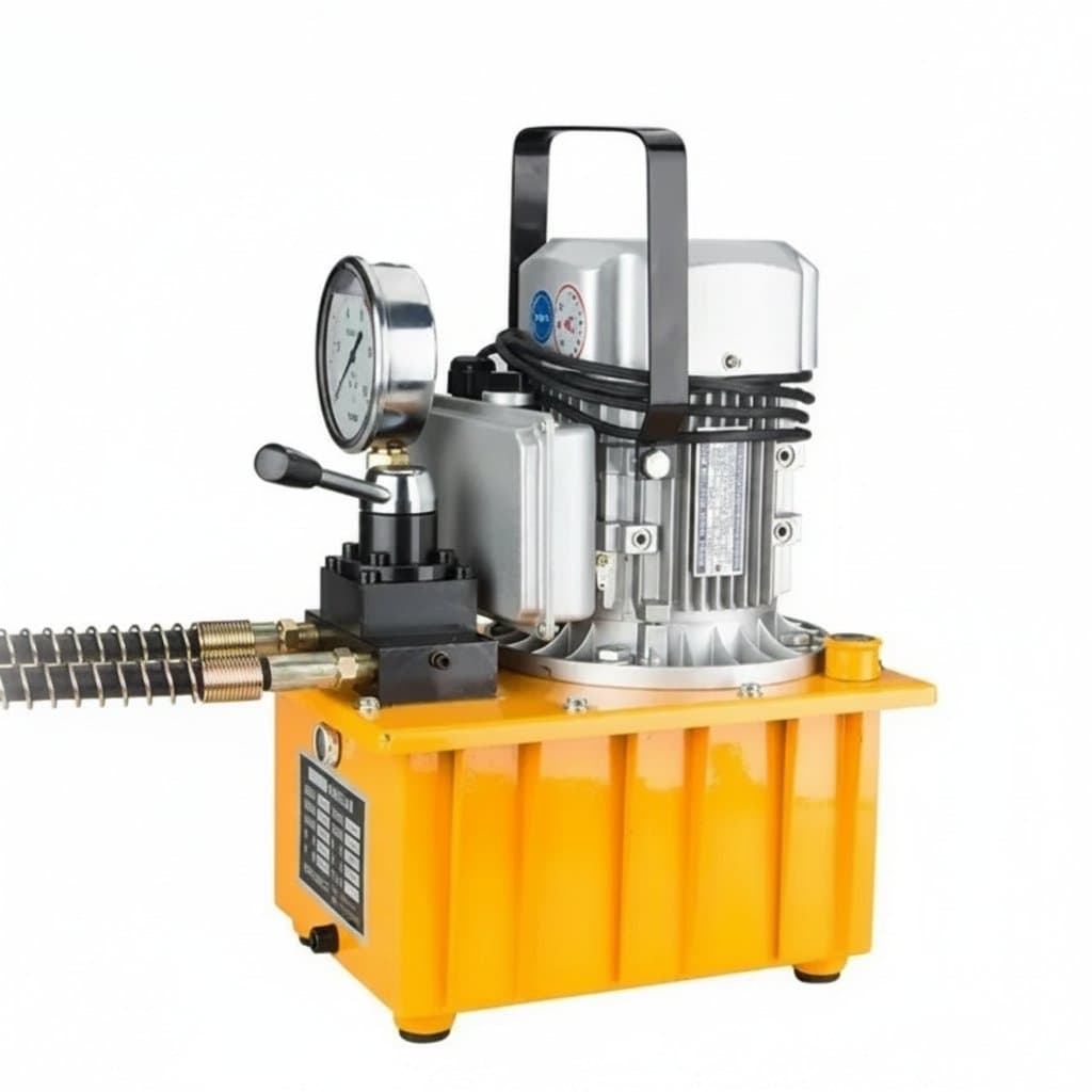 HHB 700A 0.75kw hydraulic pump unit with single loop solenoid valve for split device station machinery