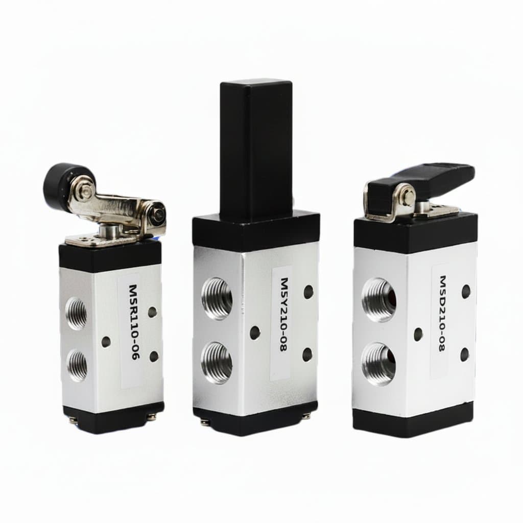 Pneumatic Manual Switch Valve | M5B210-08 & M5PF110-06 Models | Precision Control - Image 1