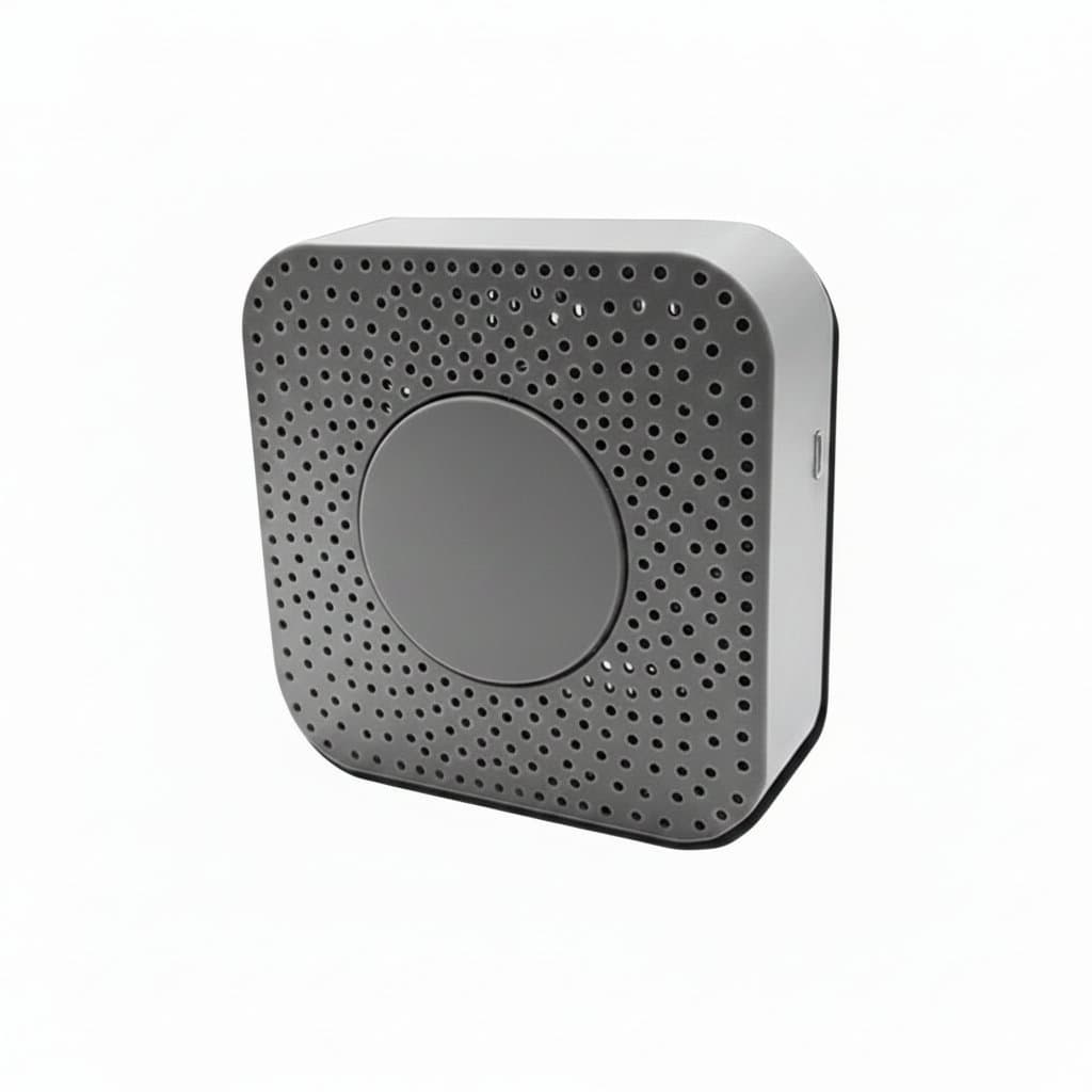 ZigBee Carbon Monoxide Detector, front view.