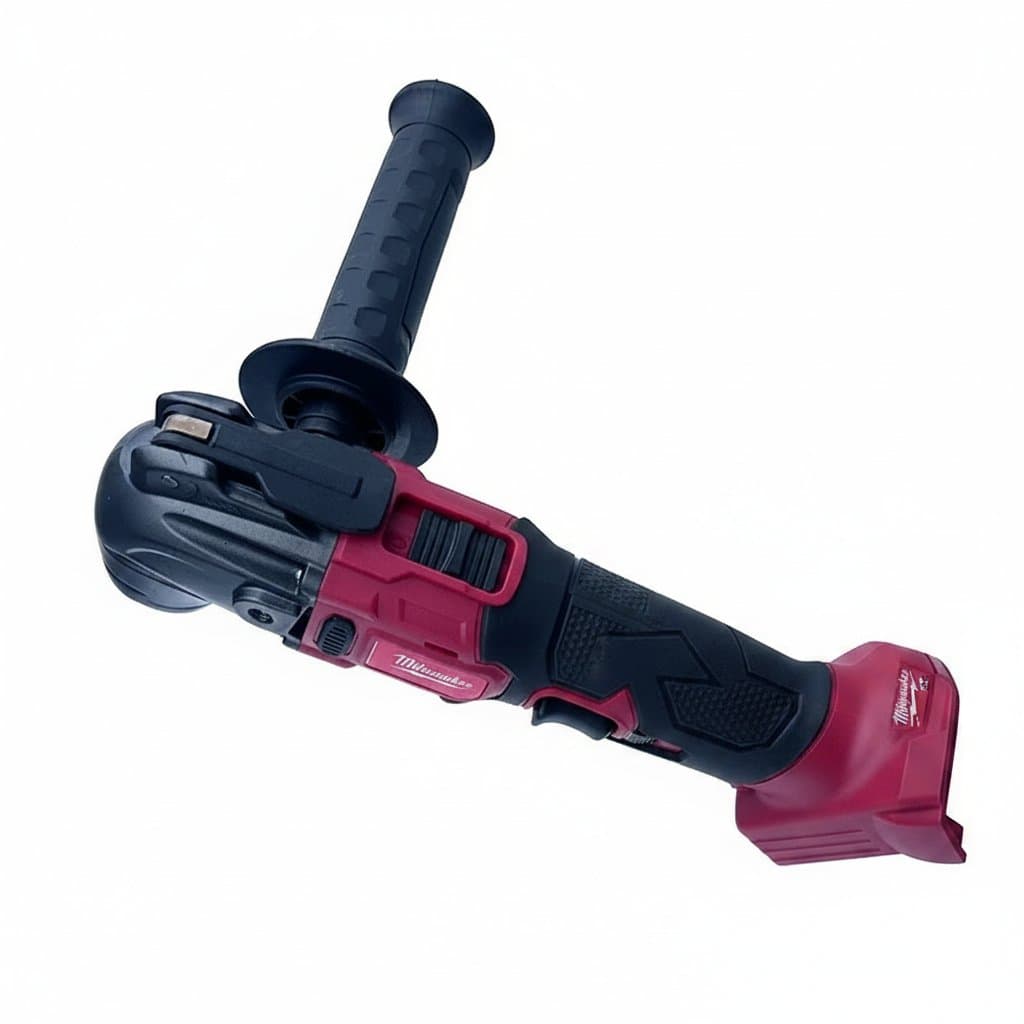 Milwaukee 18V cordless oscillating multi-tool with 6-speed settings for trimming, cutting, and sanding various materials.