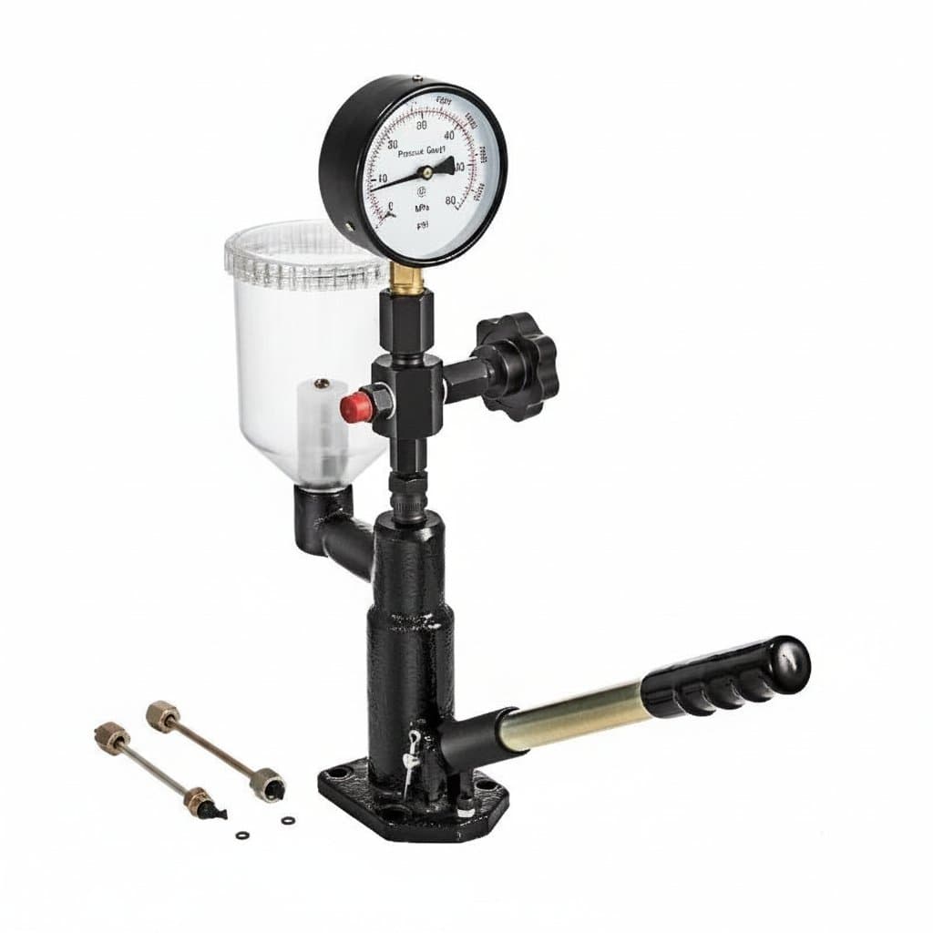 Fuel Injector Tester | Common Rail Pressure Gauge | Nozzle Repair Tool for Tractors