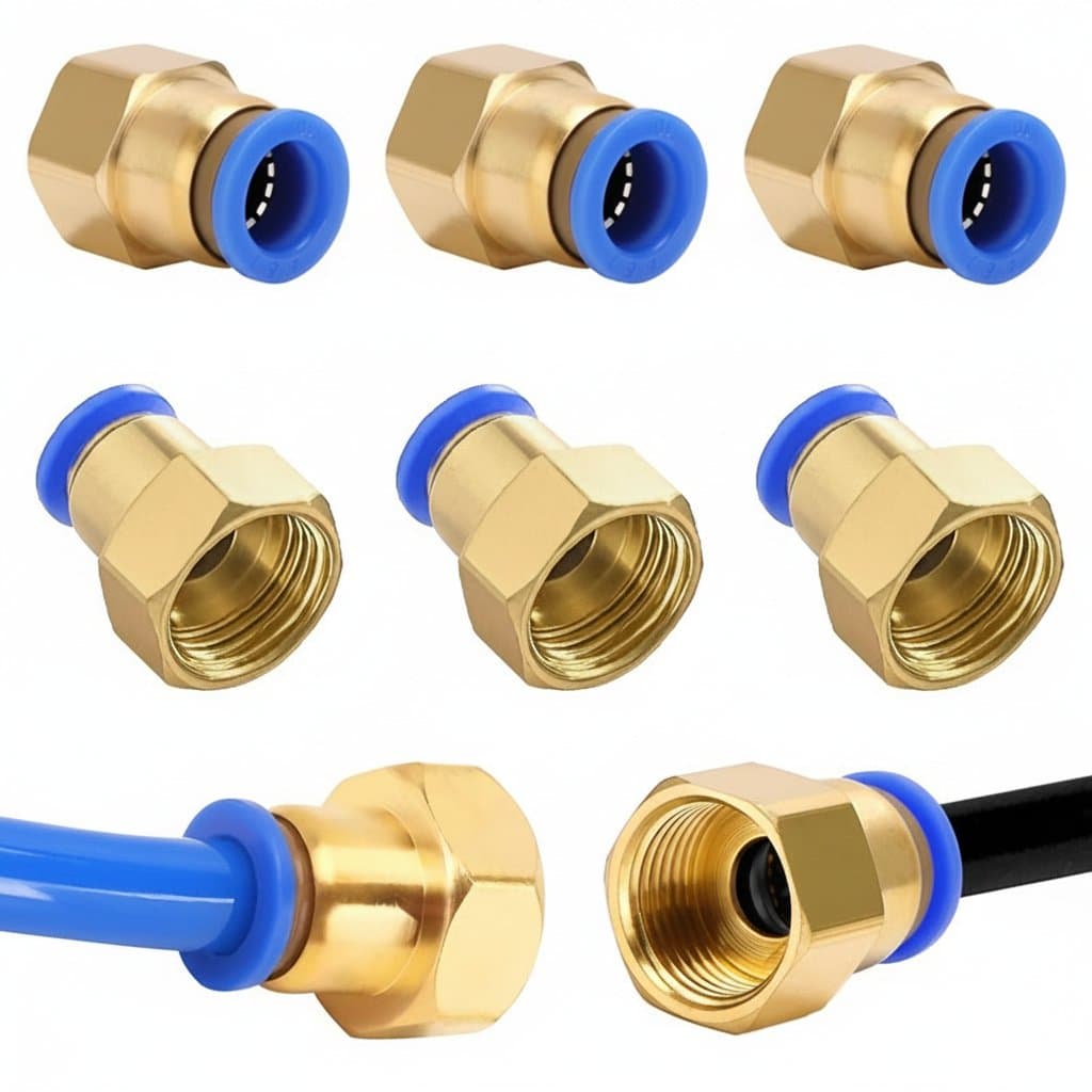 Push-to-Connect Fittings | Straight Pneumatic Couplers | 4-12mm Sizes - Image 1
