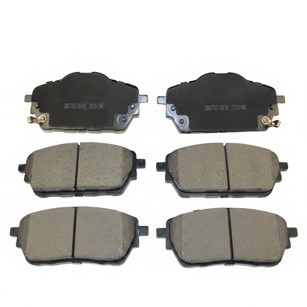 Front ceramic brake pads for Haval H2 1.5T, part numbers -13042 and -13004, engineered for durability and stopping power.