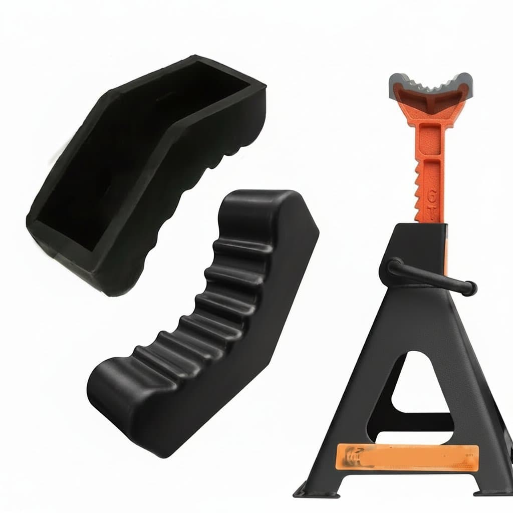 Rubber Jack Stand Pads | 3 & 6 Ton Capacity | Universal Frame & Rail Protector - Image 1