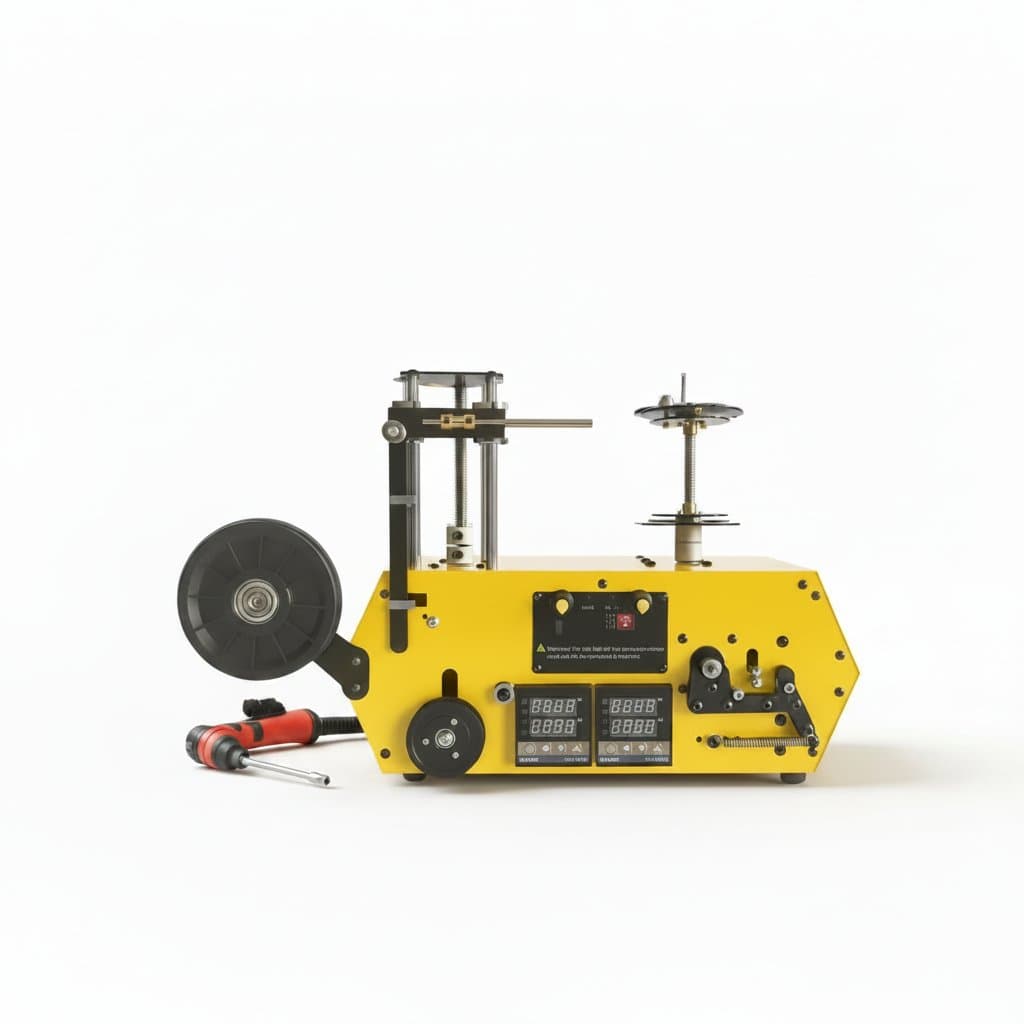HT400 Desktop Extruder for making 1.75mm or 3mm 3D printing filament from PLA, PETG, ABS, or PC pellets.
