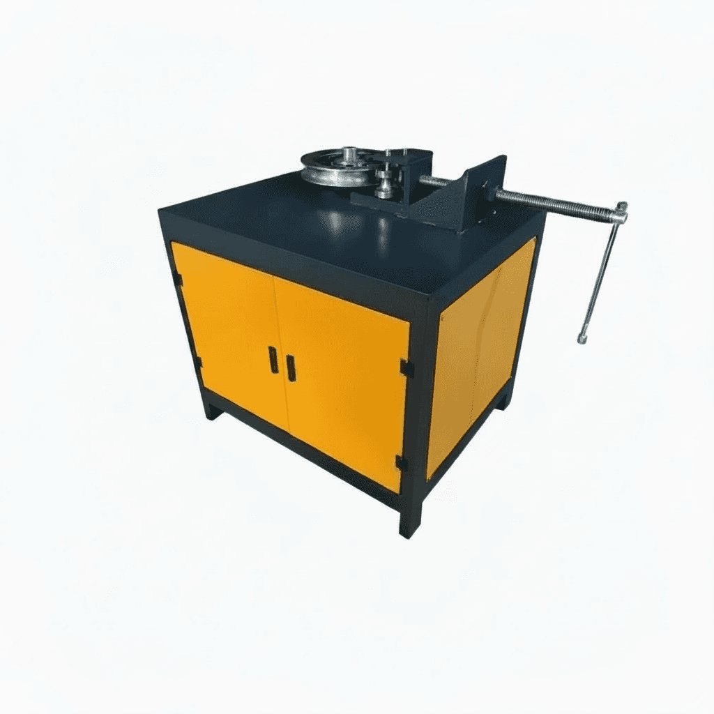Automatic CNC Electric Square Pipe Bending Machine for stainless steel round tube and bar, shown in industrial setting.
