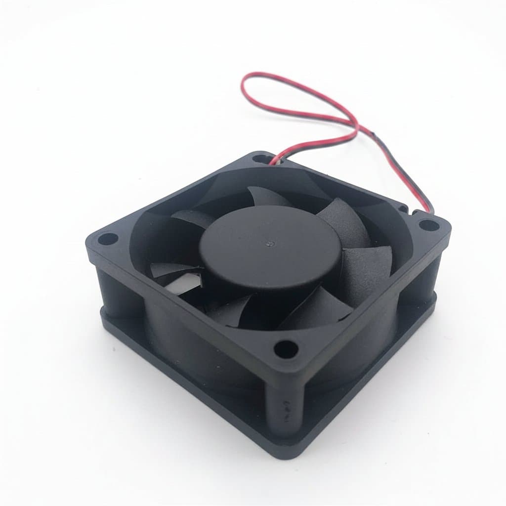 Ball Bearing 60mm CPU cooling fan, model 6025, measuring 60x60x25mm for computer case ventilation with 5V, 12V, or 24V DC power options.