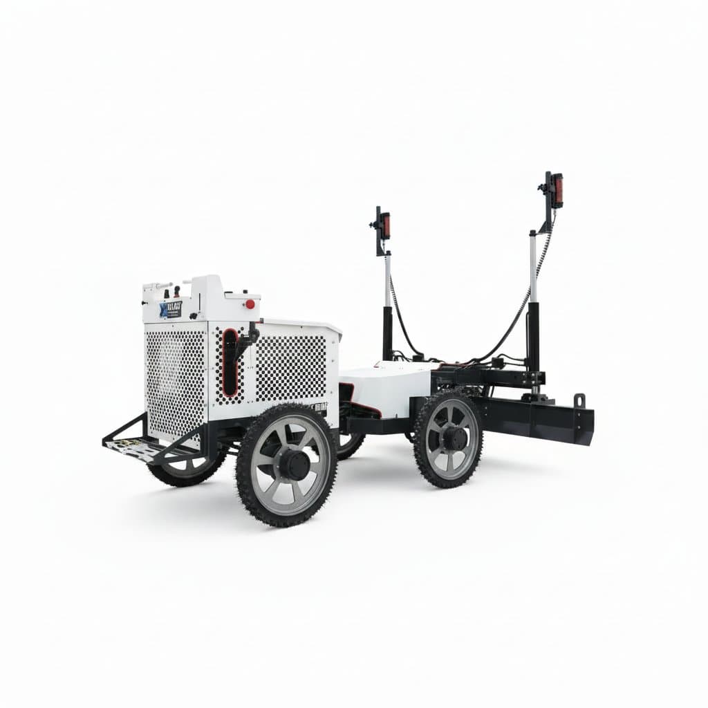 Laser Screeding Machine | 4WD Hydraulic System | Telescopic Arm for Precision Concrete Leveling