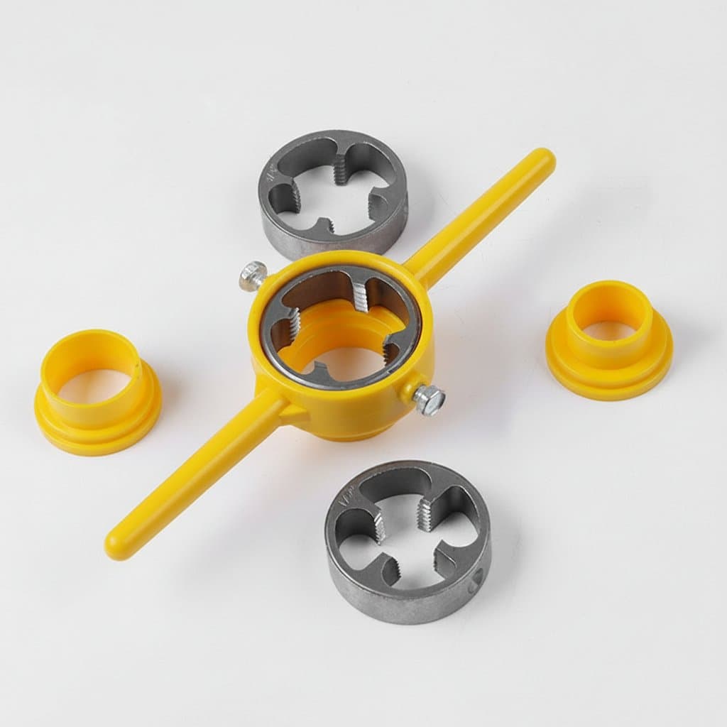 PVC Pipe Threading Kit | Manual & Electric Tool for 1/2 & 3/4 Pipes - Image 1