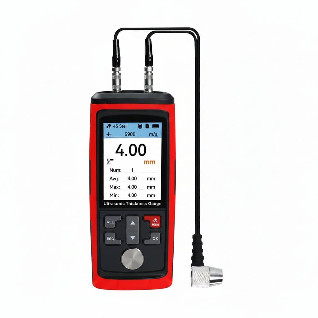 1500 Data Ultrasonic Thickness Gauge 1.0-300mm ±0.5% Accuracy with PC Software for Pipe Tank Weld Measurement
