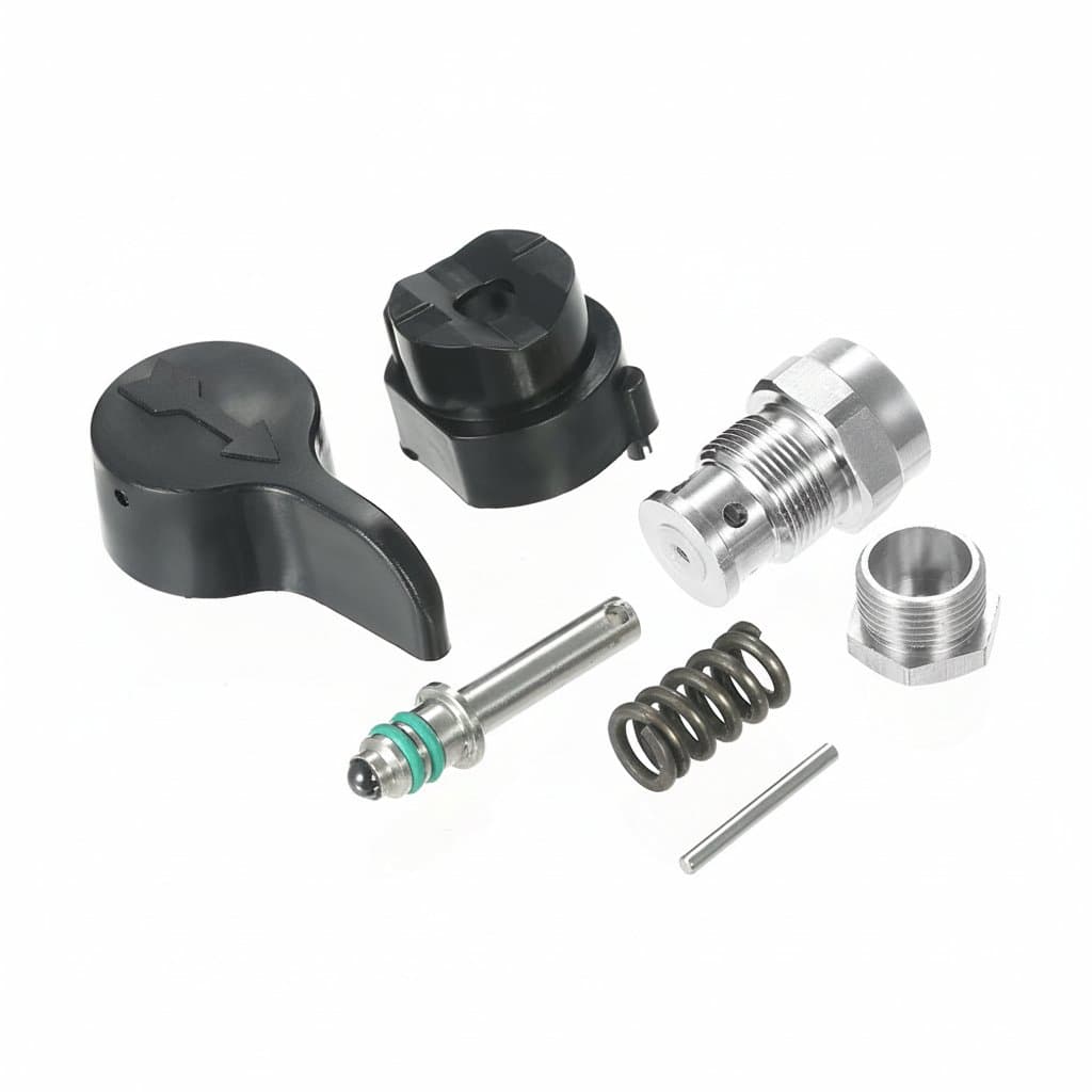 Wear-resistant prime spray valve and return valves compatible with Graco Ultra 395, 490, 495, 595 high-pressure airless sprayers.