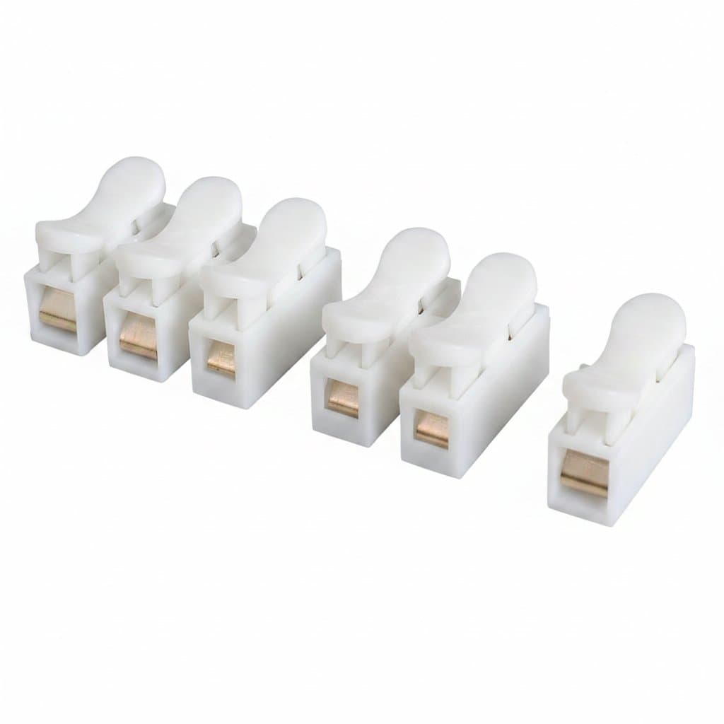 20/50Pcs No Solding Quick 1P 2P Cable Wire Connector No Screw Terminal Block Spring Clamp - Image 1