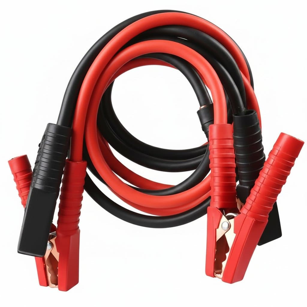 4-meter fully enclosed car battery jumper wire, pure copper connection wire, thickened jumper wire, and reliable jumper cables for car.