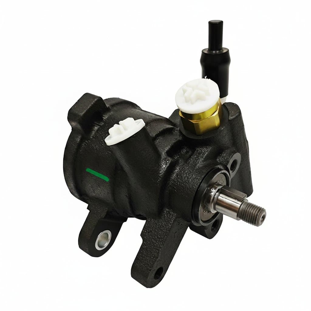 A replacement power steering pump for Lexus IS200 models, featuring a clean, new appearance.