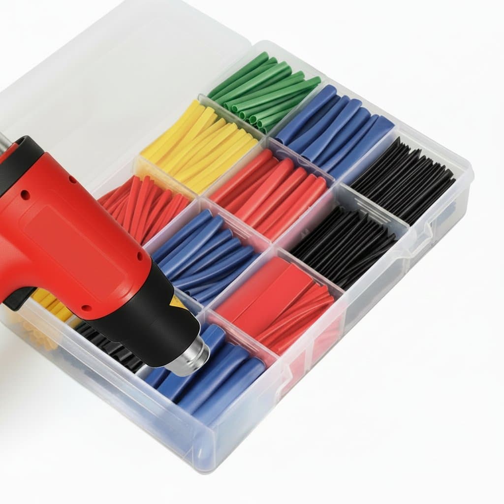 Heat Shrink Tubing Kit | 2:1 Shrink Ratio Wire Wrap | Assorted Sizes 127-800pcs - Professional Grade Tool