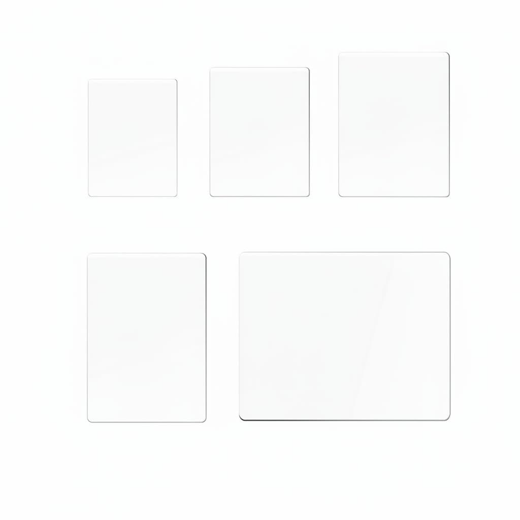 Laminator Pouch Refills, a stack of clear plastic pouches.