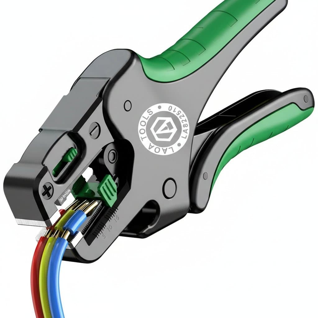 Automatic Wire Stripper & Cutter | 24-10 AWG (0.2-6mm²) | Electrician's Hand Tool
