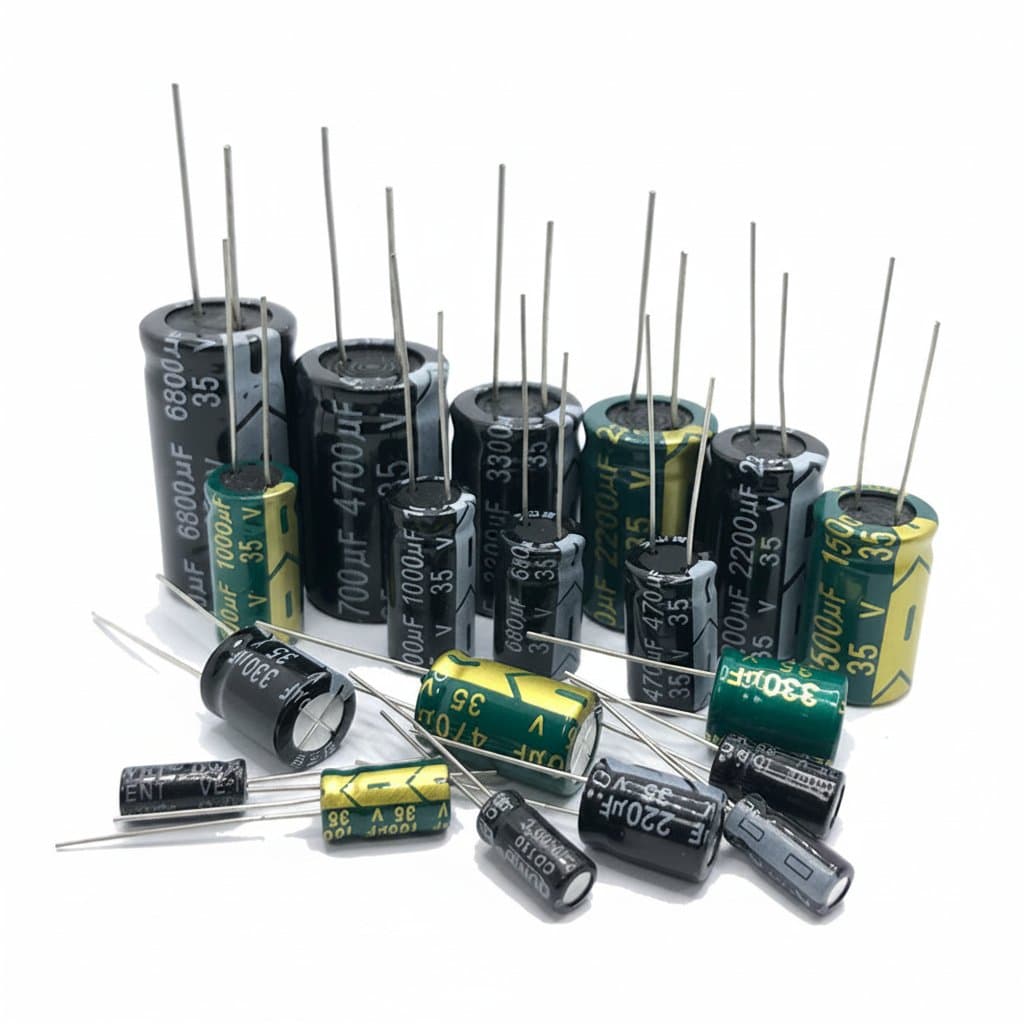 100pcs 1206 SMD multilayer ceramic capacitor assortment kit, values from 0.5pF to 47uF for electronics projects