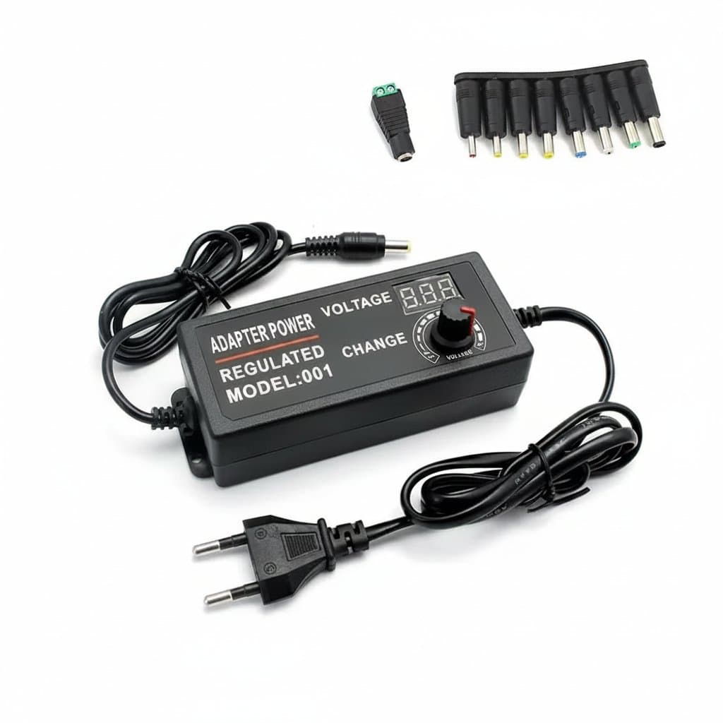 AC Adjustable Power Supply 3V-24V 3A AC DC with 9 Plug Conne - Premium Electronics & Components > Power Supplies with professional quality and features