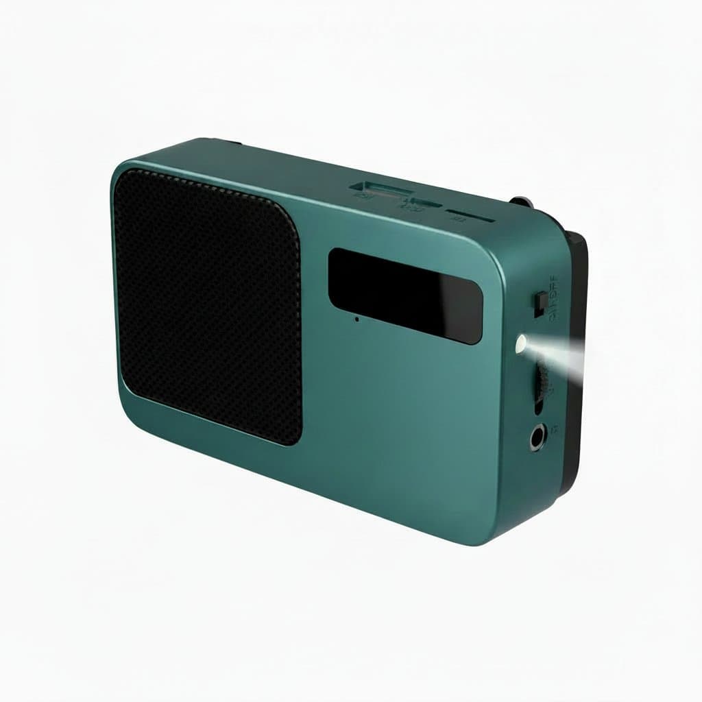 Solar-Powered Emergency Radio | Bluetooth Speaker with FM & MP3 Playback | Portable Power Outage Kit