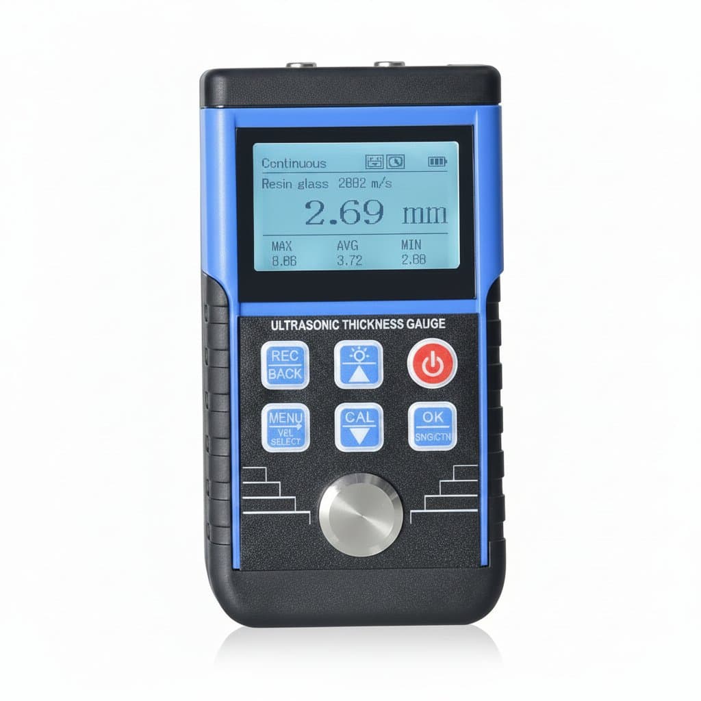 High-Tech Ultrasonic Thickness Gauge for Automotive & Metal Paint Measurement