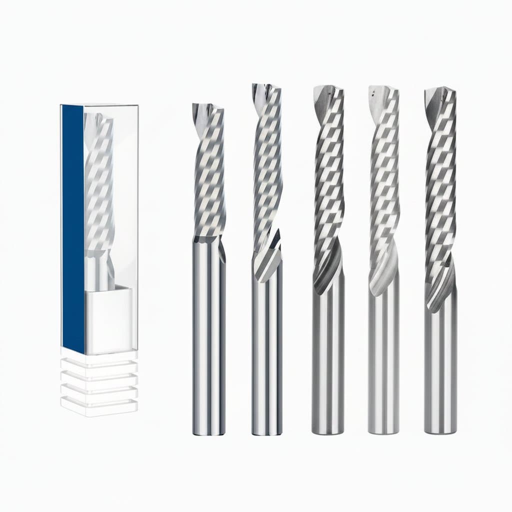 Flute Spiral End Mill | 4-8mm Carbide CNC Router Bit | 3D Engraving for Woodworking