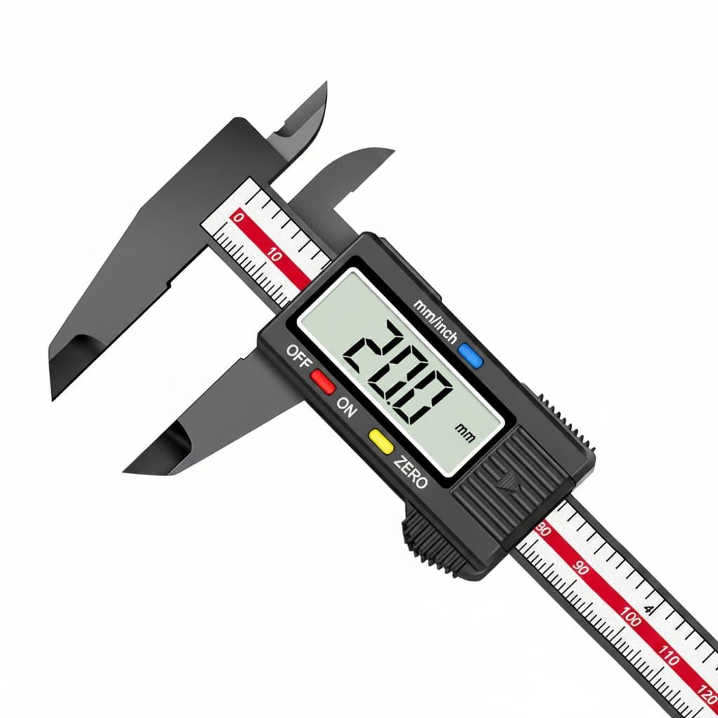 Digital Caliper | 150mm Carbon Fiber | Inch/Metric Measurement with LCD