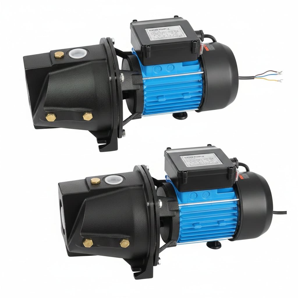 A 1.1HP/1.6HP shallow well pump for garden water transfer, featuring a powerful and efficient 110V motor.