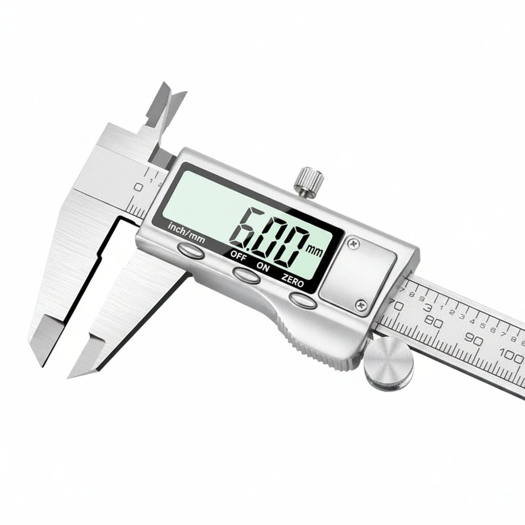 Digital Caliper | Stainless Steel | 0-6 inch, 0-150 mm Measuring Tool