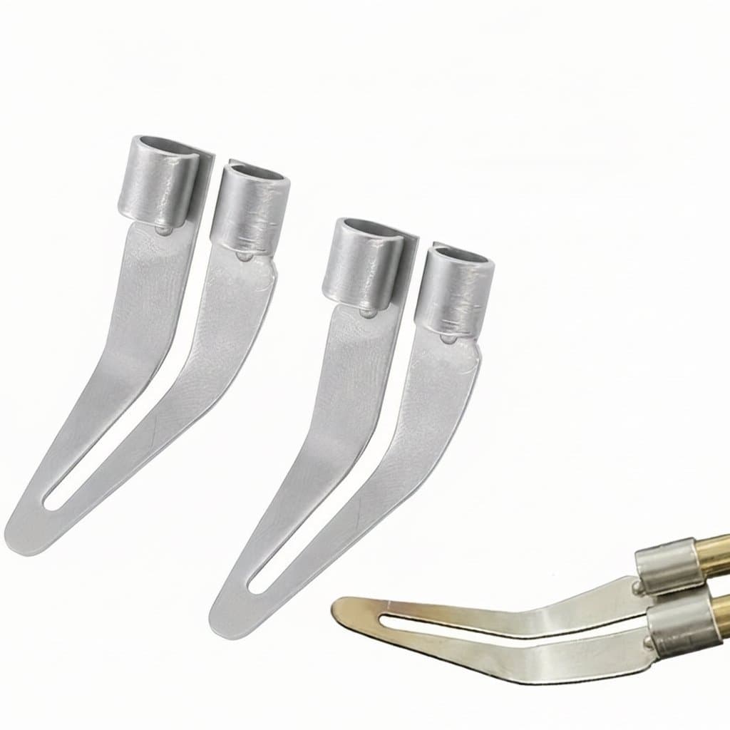 Professional 3-piece plastic welding gun kit with anti-stick smoothing iron and curved flat head for car bumper repair.