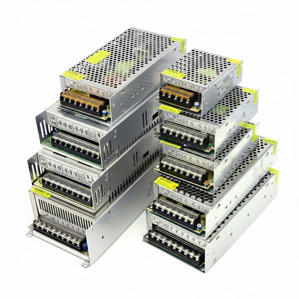 Industrial-Grade AC/DC Power Supply | 5V to 48V Output | Enclosed Aluminum Switching Converter