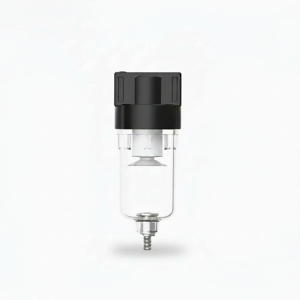 Unidade FRL AF2000, um conjunto pneumático premium com filtro de fibra, regulador e lubrificador para sistemas de ar comprimido.