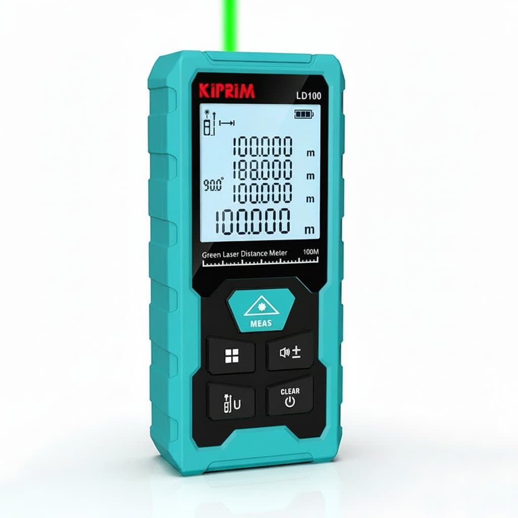 Laser Distance Meter | Green Laser | 100m Range Digital Tape Measure - Professional Grade Tool