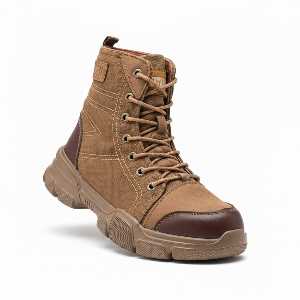 Toe Work Shoes for Men | Puncture-Proof & Breathable | Industrial Safety Footwear - Image 1