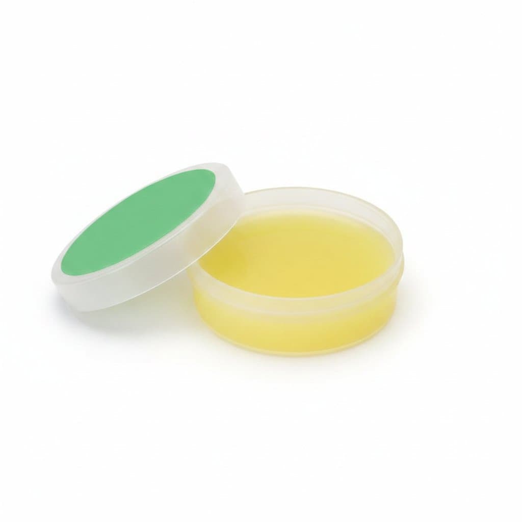 HB18 lead-free, no-clean soldering flux paste in a syringe, an environmentally-friendly and ROHS compliant product for electronics.
