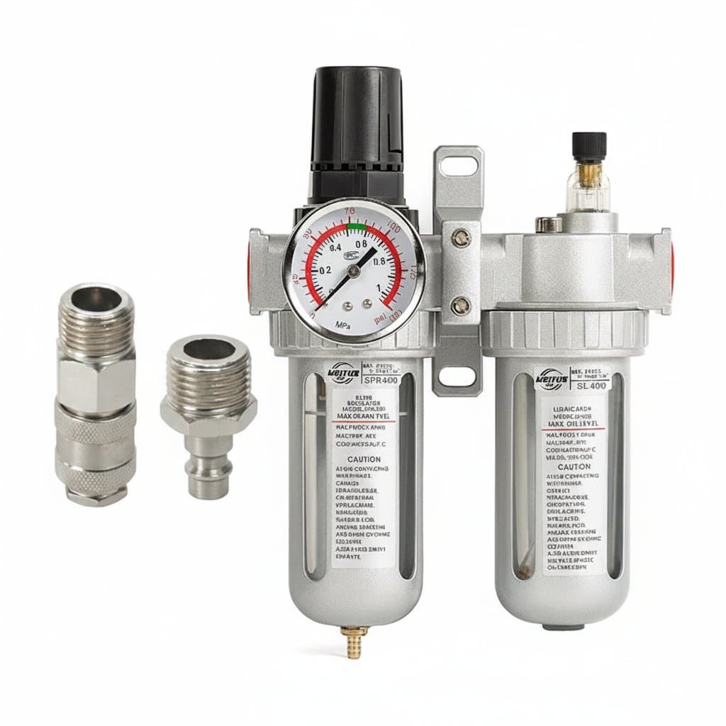 SFC-400 SFC-300 SFC-200 Air Compressor Air Filter Regulator Oil Water Separator Trap Filter Regulator Valve Automatic Drain - Image 1