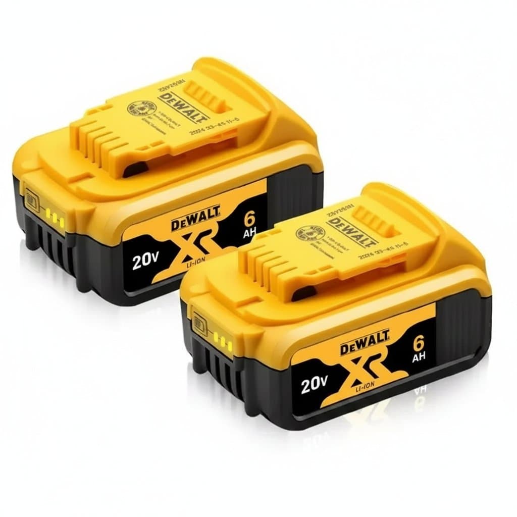 Original DEWALT 20V/60V Max 9.0Ah lithium-ion battery pack, compatible with DCB200 series tools, showing front label and power terminals.