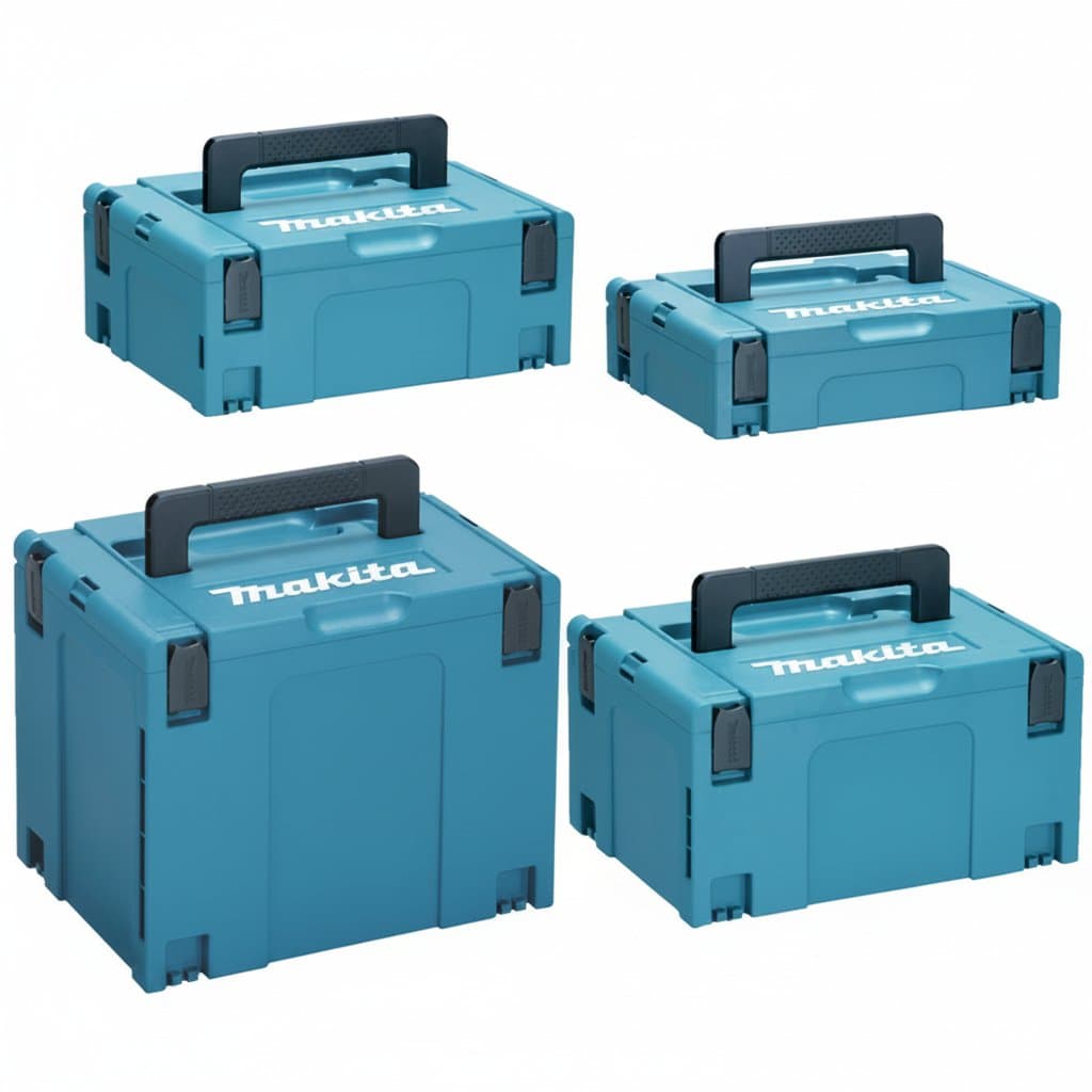 Makita MAKPAC Stacking Toolbox | Large Capacity Storage Case | Sturdy Durable System for Power Tools