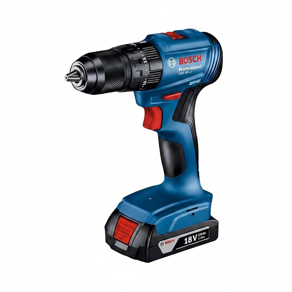 Bosch GSB 185 Li brushless 3-in-1 impact drill with 50 Nm torque, functioning as a hammer drill, drill, and screwdriver.