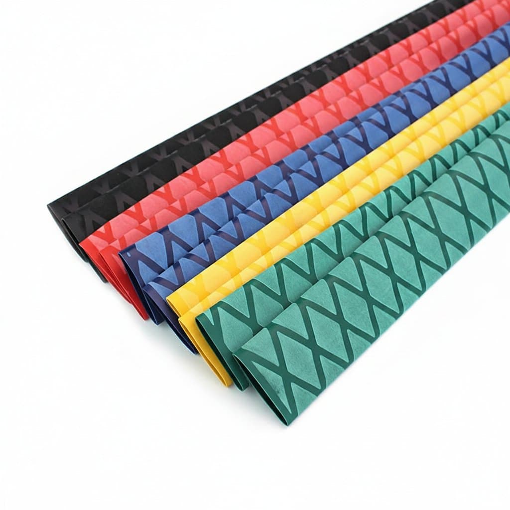 Non-Slip Heat Shrink Tubing | Electrical Insulation & Grip | 15-50mm, 1M, 5 Colors - Professional Grade Tool