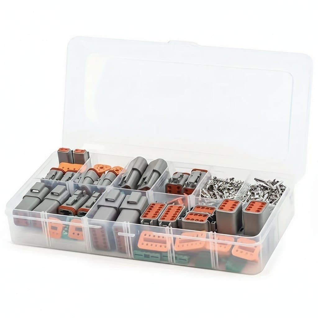 Deutsch DT Series Waterproof Connector Kit | 188-Piece Set for Automotive & Marine Wiring