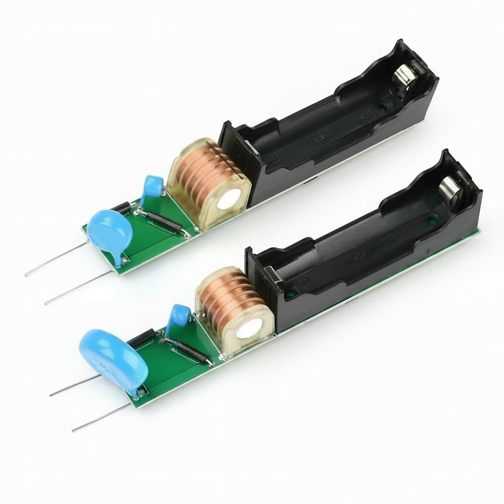 3.7V to 20KV High Voltage Ignition Coil Booster and Step Up Transformer module for arc generation and power supply applications.