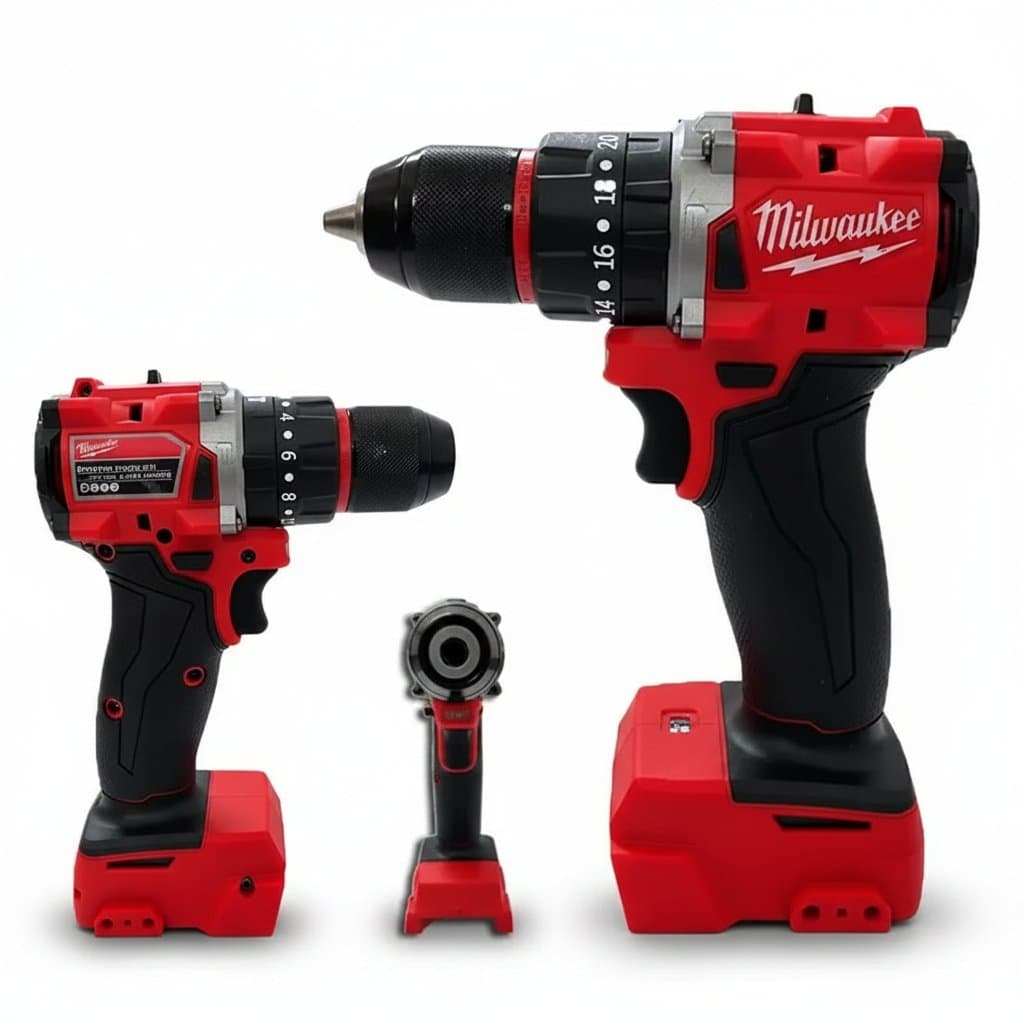 Milwaukee 18V cordless impact drill with 150N.m torque, brushless motor, ideal for decoration and construction teams.