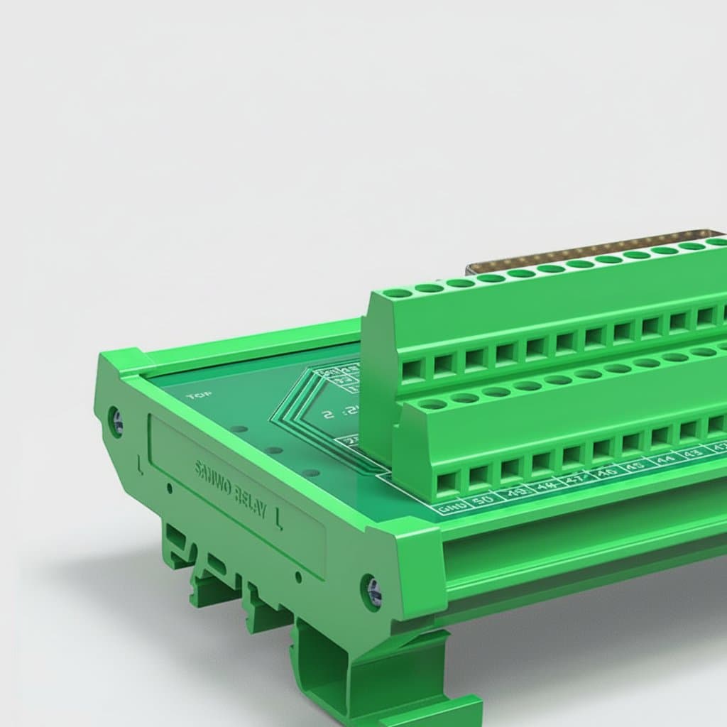 DB9 DB15 DB25 DB37 Serial Port Adapter | Relay Terminal Block for Industrial Automation & Guide Rail Systems