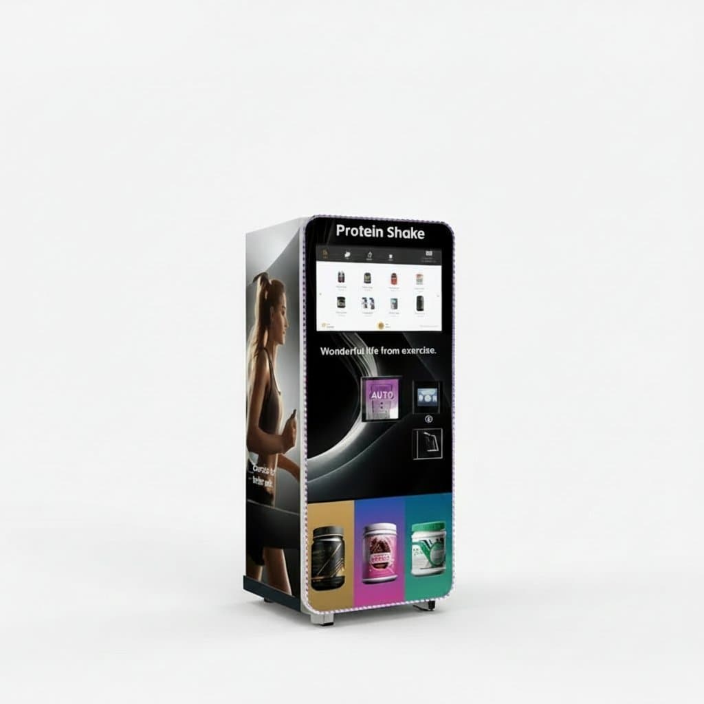 Protein Shake & Smoothie Vending Machine | Touchscreen Interface | Automated Mixing System