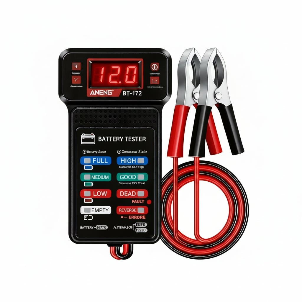 Car Battery Tester | 12V Battery Health & Capacity | Quick Fault Scan