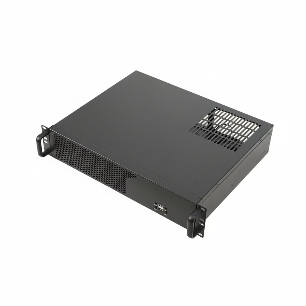 2U Server Chassis | Ultra-Compact Aluminum Design | Data Storage & Motherboard Case
