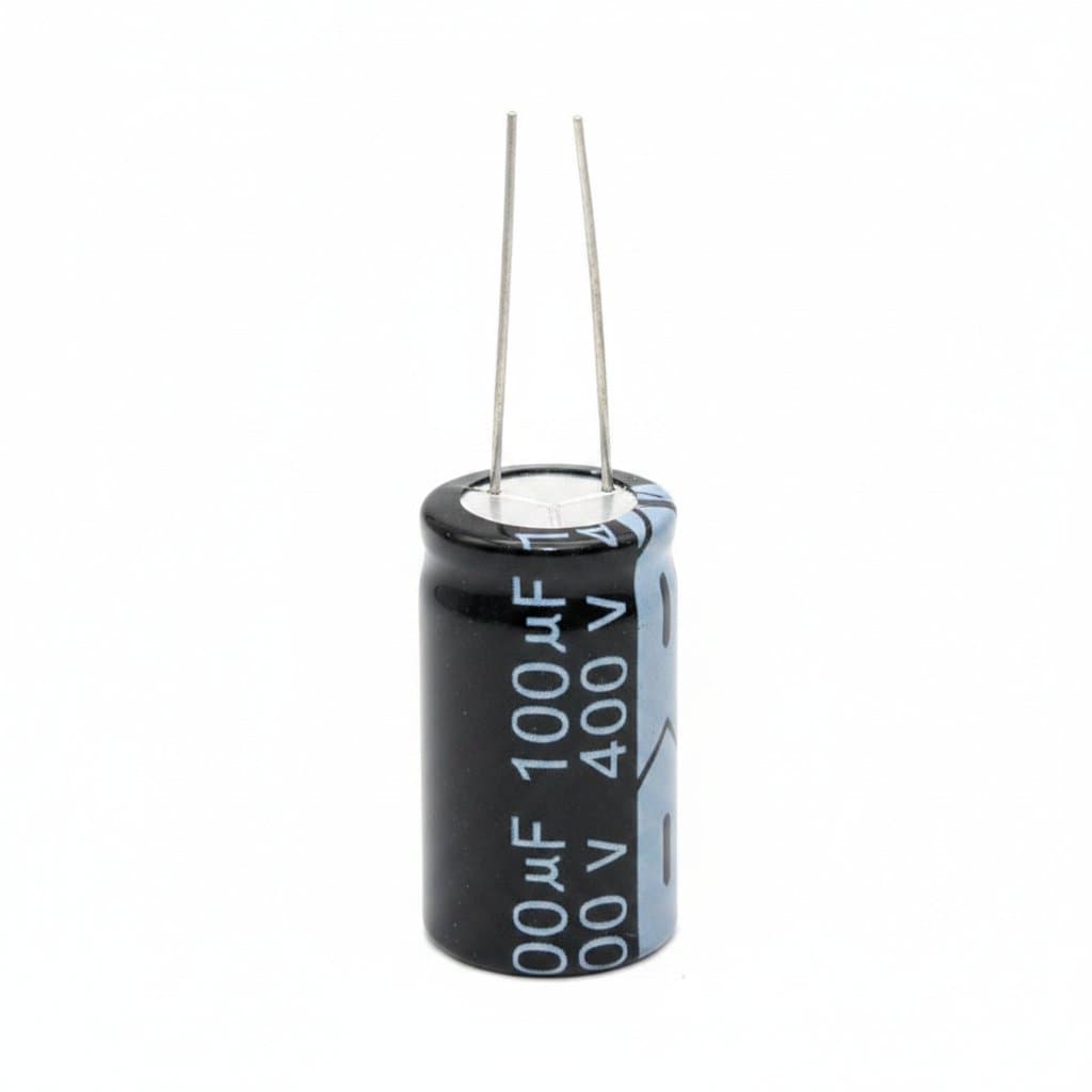 20-pack of 220uF 35V aluminum electrolytic capacitors, rated for 105°C, with 8x12mm radial leads for circuit board mounting.